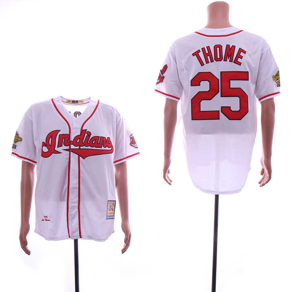 Indians 25 Jim Thome White Cooperstown Collection 1995 Throwback Jersey Dzhi,We sell and wholesale Indians 25 Jim Thome White Cooperstown Collection 1995 Throwback Jersey Dzhi on line form chian!